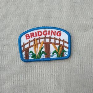 Girl Scouts Bridging Badge Vintage Patch 44